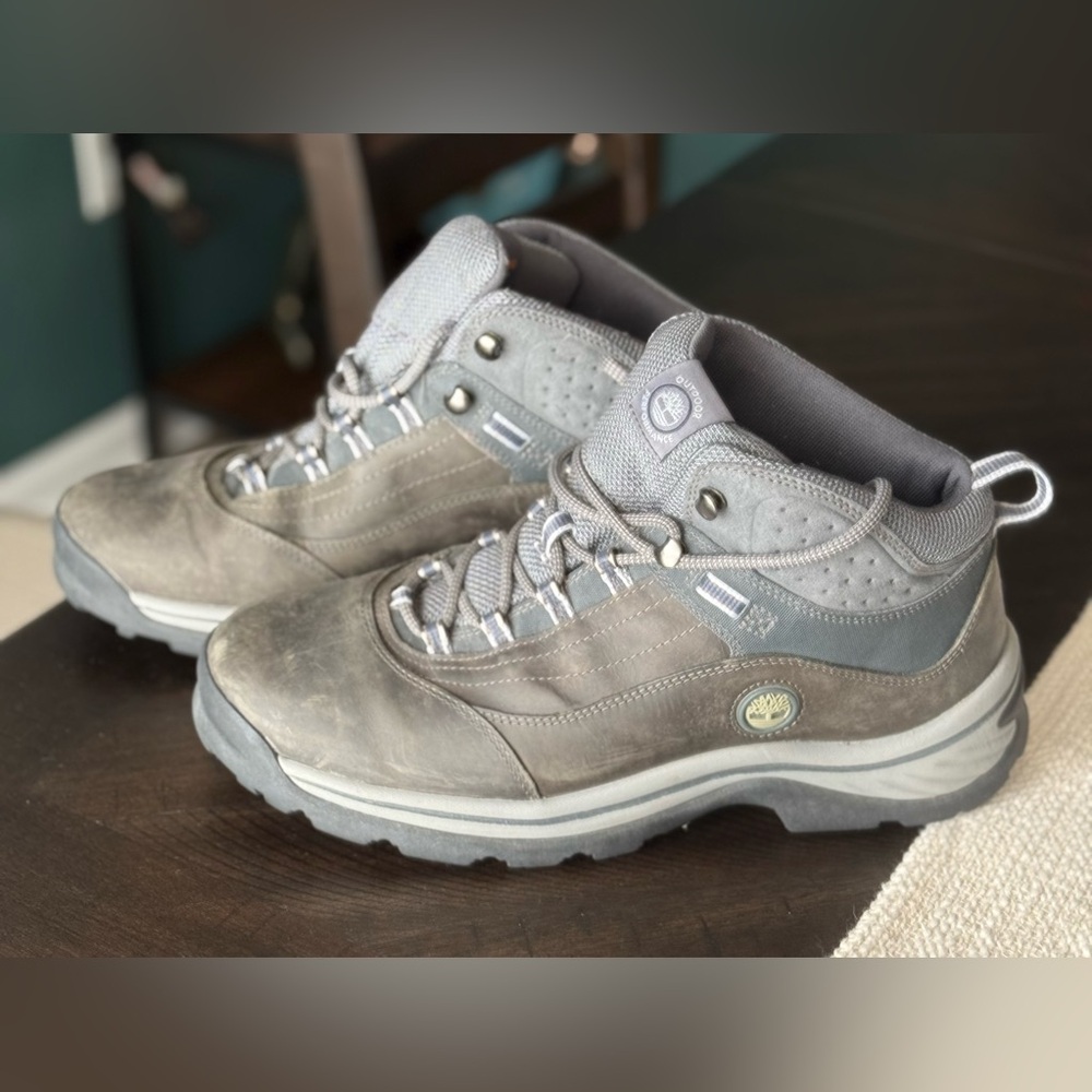 Timberland Gray and Light Gray Outdoor Hiker Boots
